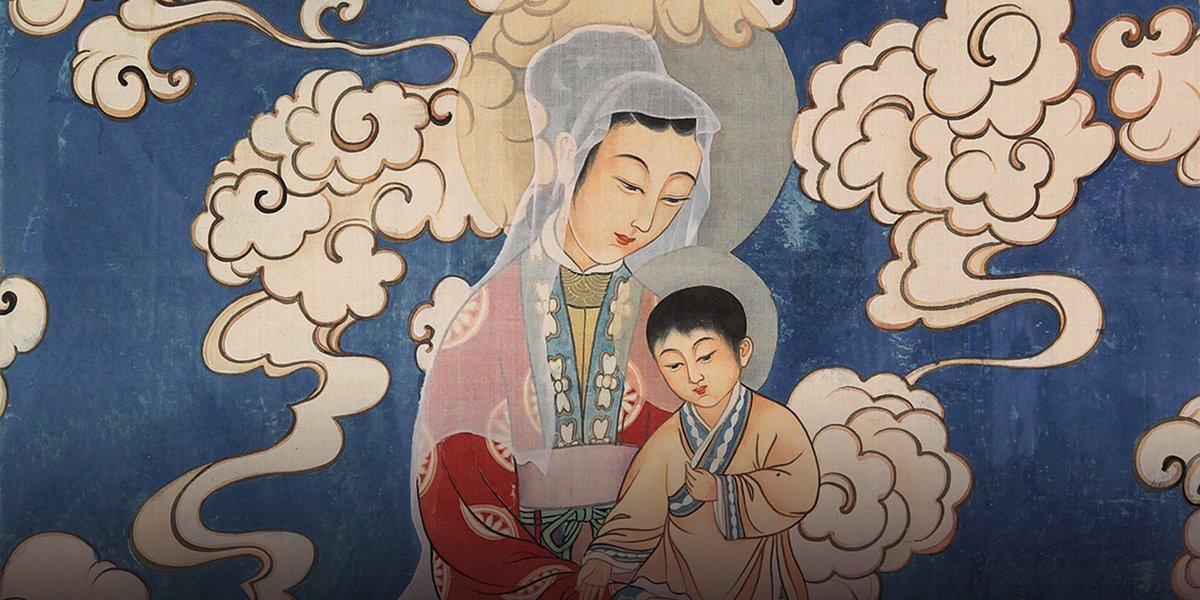 Jezus i Maria w chińskim malarstwie religijnym
