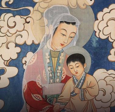 Jezus i Maria w chińskim malarstwie religijnym