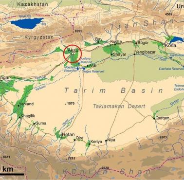 Kotlina Kaszgarska, Kotlina Tarymska - kraina geograficzna w Azji Centralnej, w zachodniej części Chin