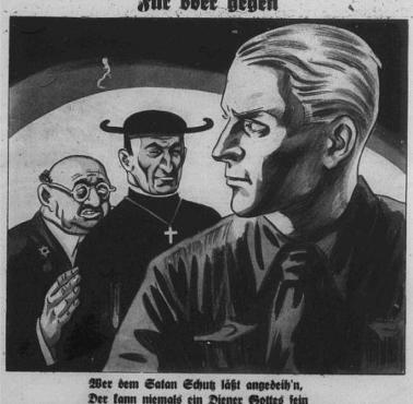 Okładka niemieckiego pisma NSDAP "Der Stürmer"