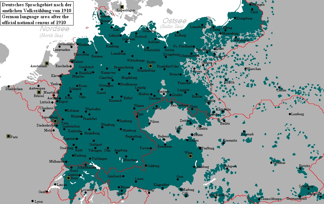 Niemiecka diaspora 1910 w II Rzeszy