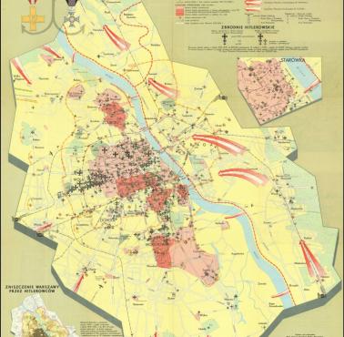 Mapa okupowanej Warszawy, 1939-1945 (Warszawa w walce)
