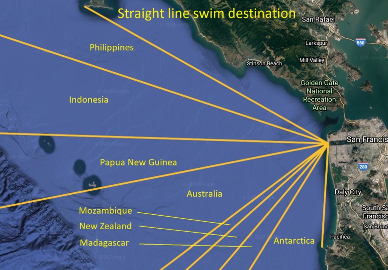 Jaki kraj znajduje się za oceanem patrząc z punktu Golden Gate Park w San Francisco?