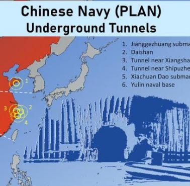 Chińczycy przygotowują się do amerykańskiego ataku. Marynarka wojenna planuje budowę podziemnych tuneli, 2020