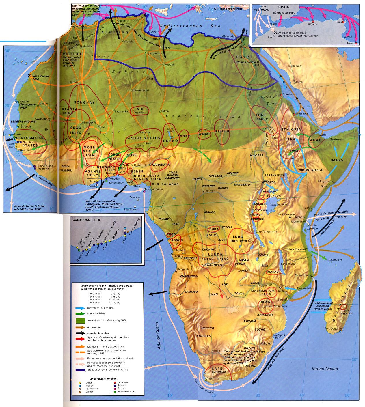 Handel niewolnikami i działania wojenne w Afryce w latach 1450-1870