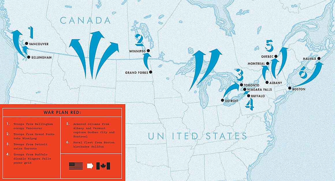 Plan czerwony, czyli plan wojny USA z Wielką Brytanią o Kanadę z 1920 roku