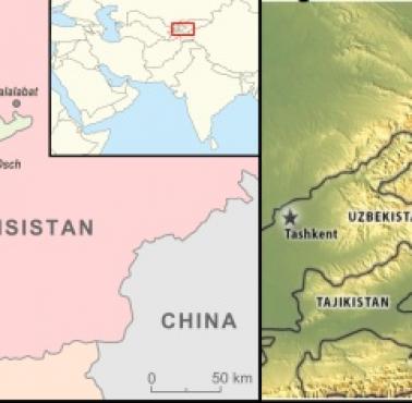 Dolina Fergany to miejsce, gdzie spotykają się granice Uzbekistanu, Tadżykistanu i Kirgistanu