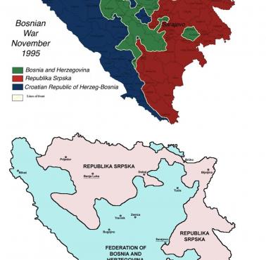 Układ  Dayton: Bośnia przed i po pokoju, 1995