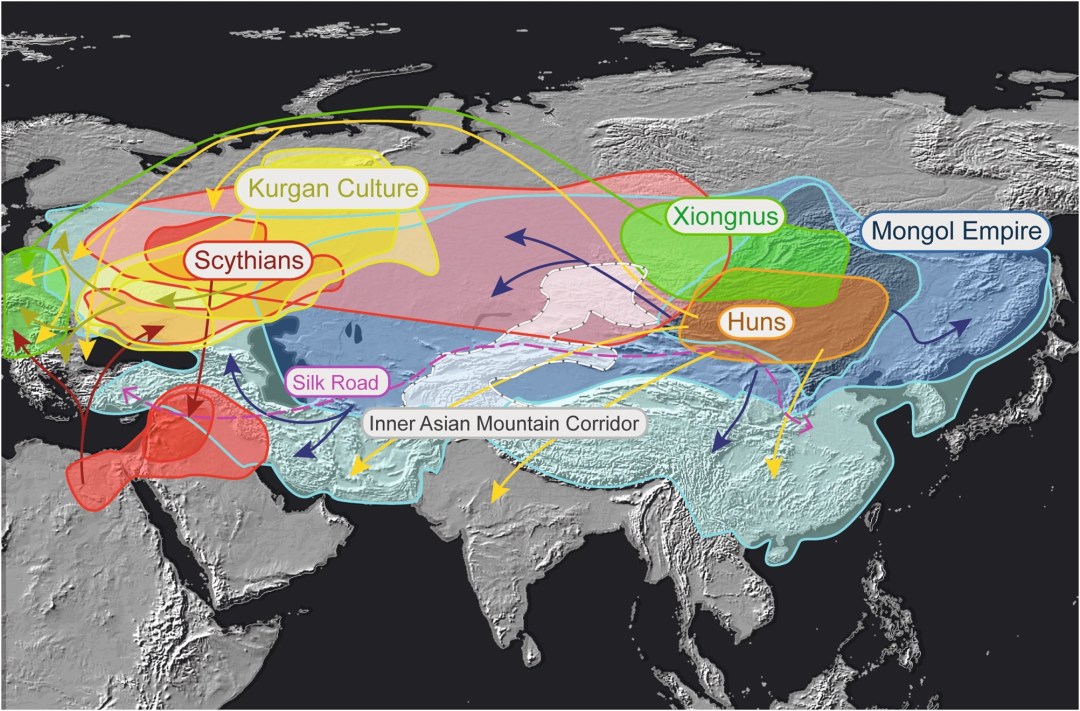 Migracje barbarzyńców wielkiego stepu - Hunowie, Mongołowie, Scytowie ...