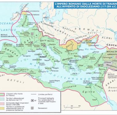 Prowincje cesarstwa rzymskiego od śmierci Trajana do nastania Dioklecjana, lata 117-284