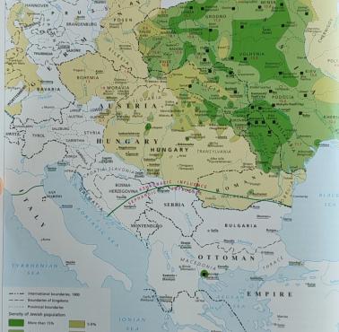 Żydzi i Ormianie w Europie Środkowo-Wschodniej, ok. 1900 r.