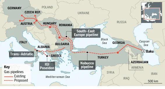 Dostawy azerskiego gazu do Europy