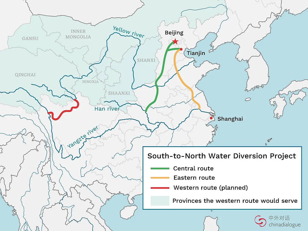 Projekt transferu wody z południa na północ w Chinach