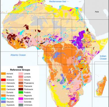 Rodzaje gleb (typy) w Afryce, World Reference Base (WRB) classifications