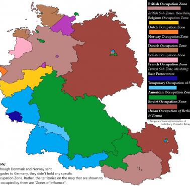 Strefy okupacyjne Niemiec w 1945 roku
