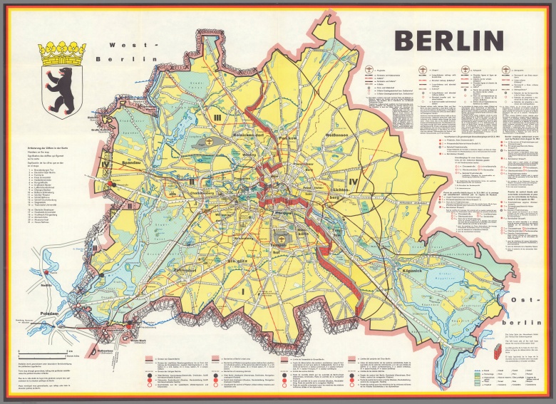 Mapa Berlina z 1962 roku