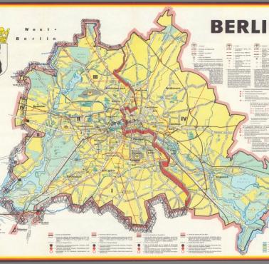 Mapa Berlina z 1962 roku