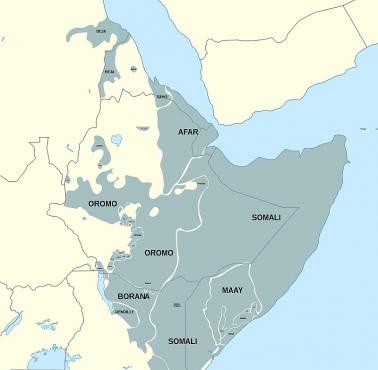 Obszar Afryki zamieszkały przez Kuszytów
