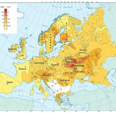 Skażenie wywołane katastrofą w Czarnobylu z uwględnieniem wiatru