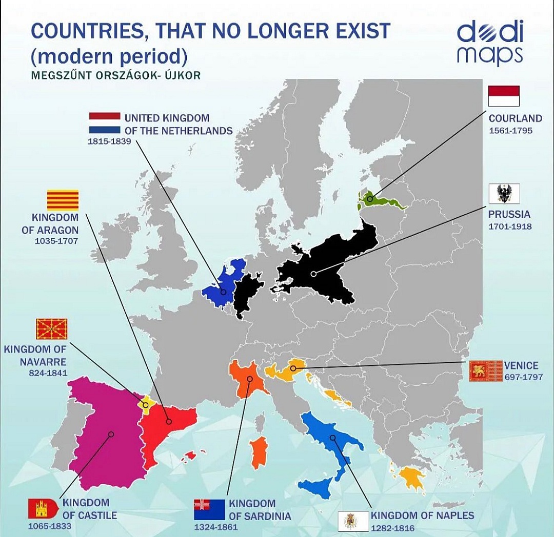 Kraje w Europie, które już nie istnieją