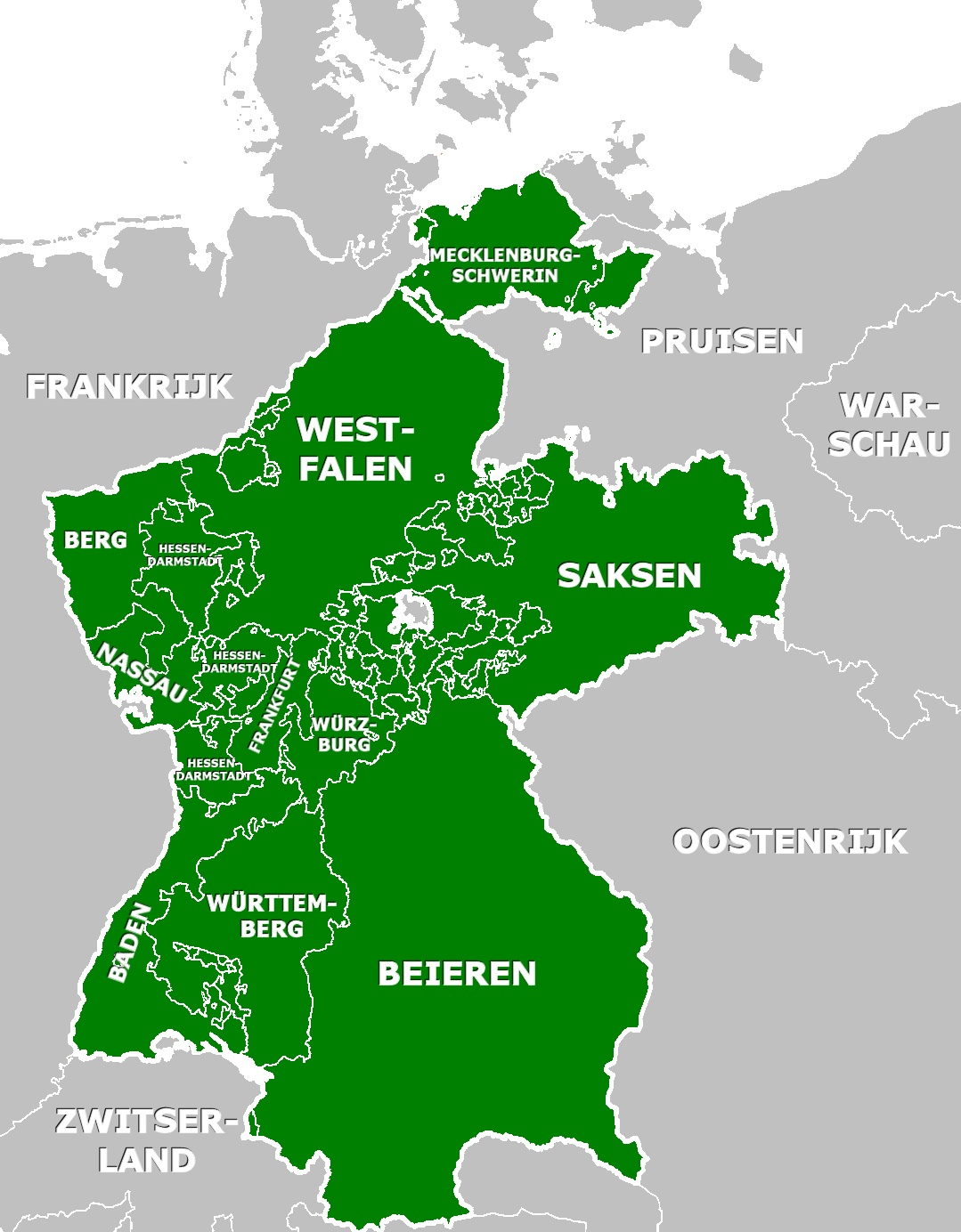 Związek Reński, Konfederacja Reńska – konfederacja państw niemieckich, zależnych od I Cesarstwa Francuskiego, 1806-1813