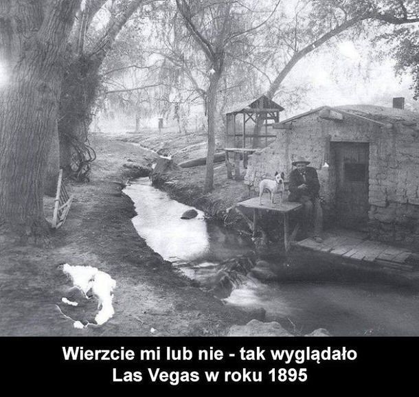 Tak w 1895 roku wyglądało Las Vegas.