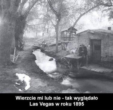 Tak w 1895 roku wyglądało Las Vegas.