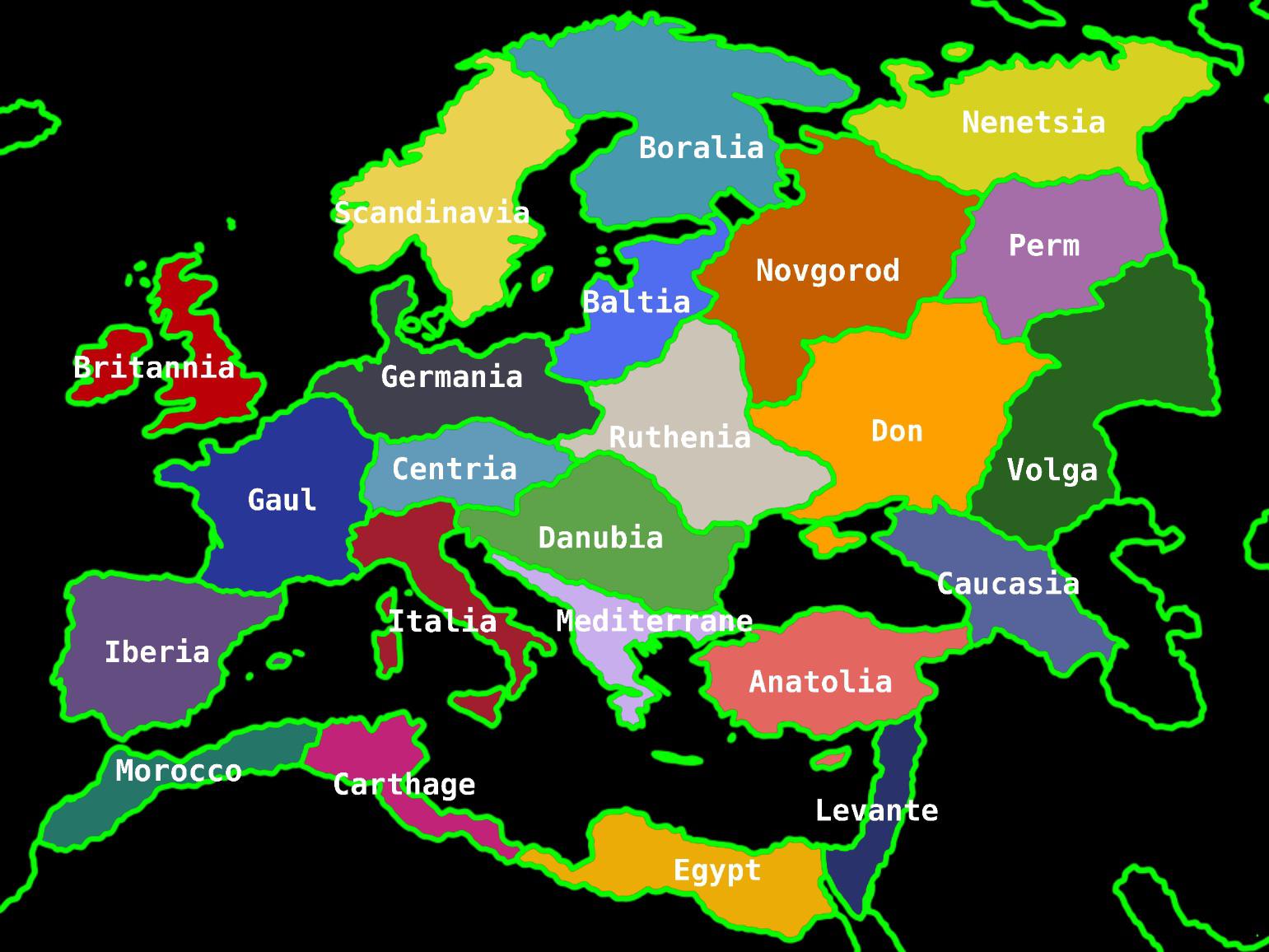 Podział Europy na regiony pod względem geograficznym
