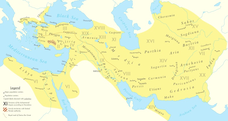 Imperium Cyrusa II Wielkiego - króla Persji z dynastii Achemenidów, 559 - 530 r. p.n.e.