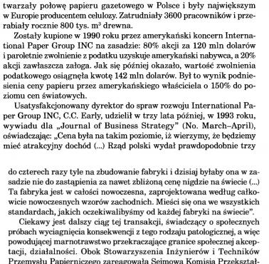 III RP: "Prywatyzacja" największego w Europie Środkowej zakładu papieru i celulozy w Kwidzynie ... tak było z wszystkim