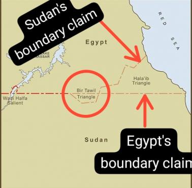 Bir Tawil, obszar ziemi niczyjej wzdłuż granicy egipsko-sudańskiej oraz obszary wzajemnych roszczeń
