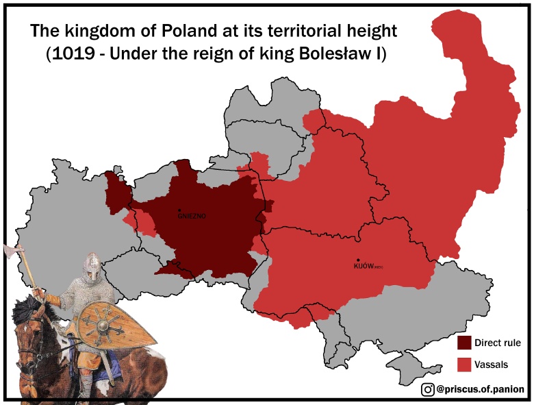 Królestwo Polskie w w 1019 roku (panowanie Bolesława I Chrobrego)