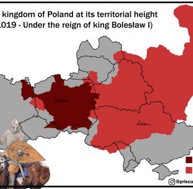 Królestwo Polskie w w 1019 roku (panowanie Bolesława I Chrobrego)