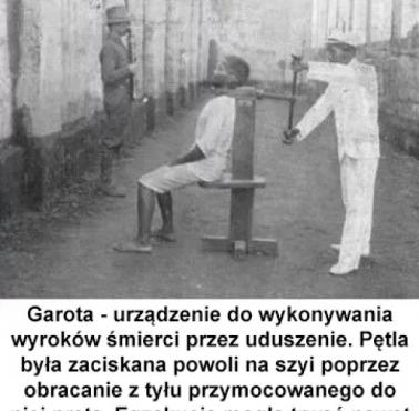 Wyrok śmierci wykonywany za pomocą garoty