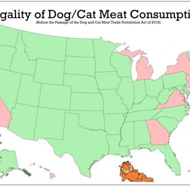 W których stanach USA można było jeść kocie i psie mięso przed 2008 rokiem?