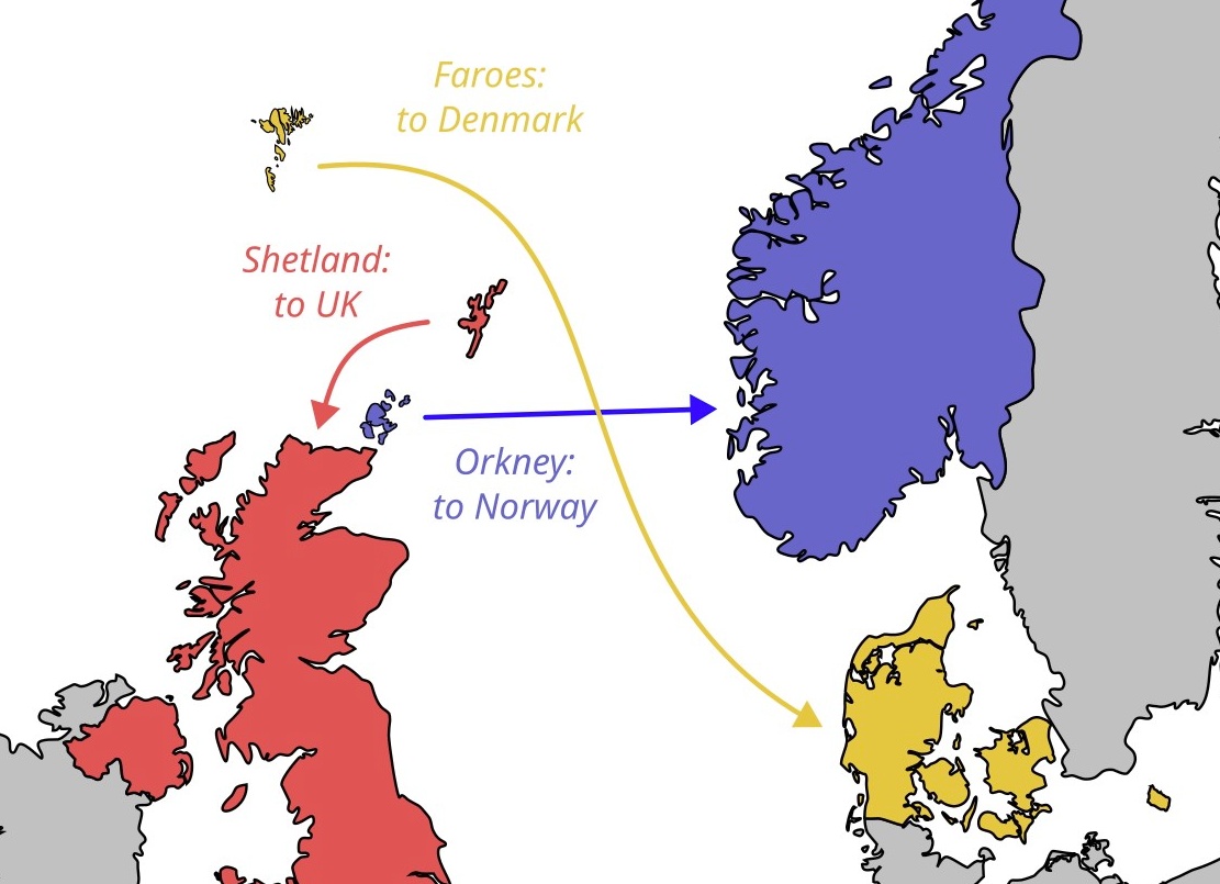 Norweskie Orkady – archipelag na północ od wybrzeży Szkocji, na granicy Morza Północnego i otwartego Oceanu Atlantyckiego