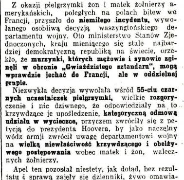 Czy "murzyn" jest gorszym człowiekie? Ilustrowany Kurier Codzienny, 27 czerwca 1930 r.