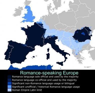 Języki romańskie w Europie