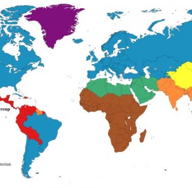 Rasowa mapa świata