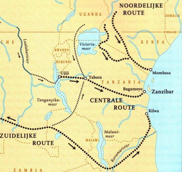 Arabskie (Jemen, Oman) szlaki handlu niewolnikami w Afryce Wschodniej. W sumie sprzedano 17 milionów niewolników