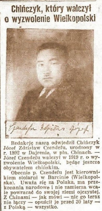 Chińczyk, który walczył w powstaniu Wielkopolskim