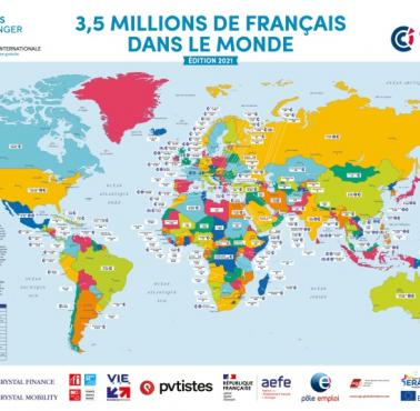 Francuska diaspora na świecie, 3,5 mln, 2021