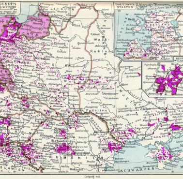 Język niemiecki w Europie Wschodniej w 1925 r.