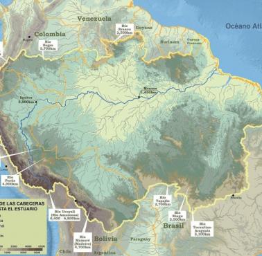 Dorzecze Amazonki. Gdzie znajduje się punkt początkowy Amazonki? Marañón, Ucayali?
