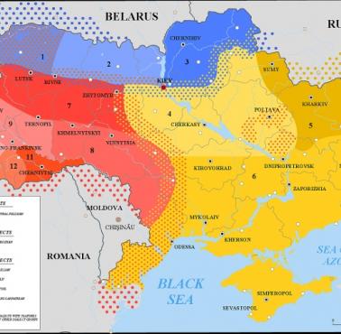 Mapa dialektów ukraińskich