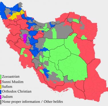 Drugi najczęstszy religia w Iranie (Persja)