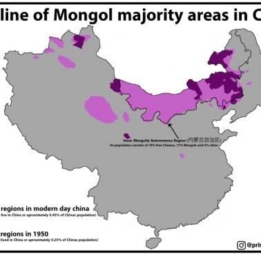 Mongolska mniejszość etniczna w Chinach w XX wieku