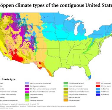 Klasyfikacja klimatów Köppena w USA