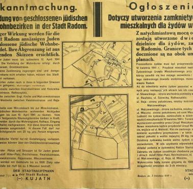 Niemieckie rozporządzenie w okupowanej Polsce, Radom 1941. Żydzi z Austrii, rola Judenratów