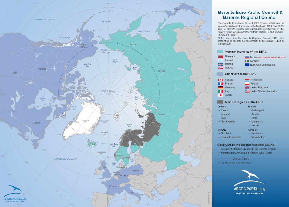 Euro-Arktyczna Rada Morza Barentsa (BEAC) została utworzona w 1993